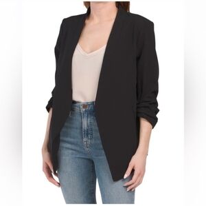 Rachel Zoe Black Open Front Blazer Size Medium